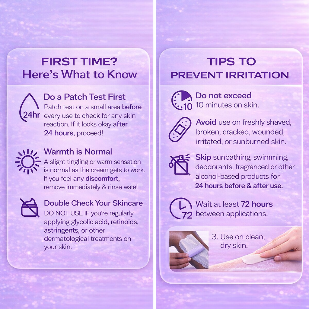 Caramela Beauty Body Hair Removal Cream - Gentle Formula